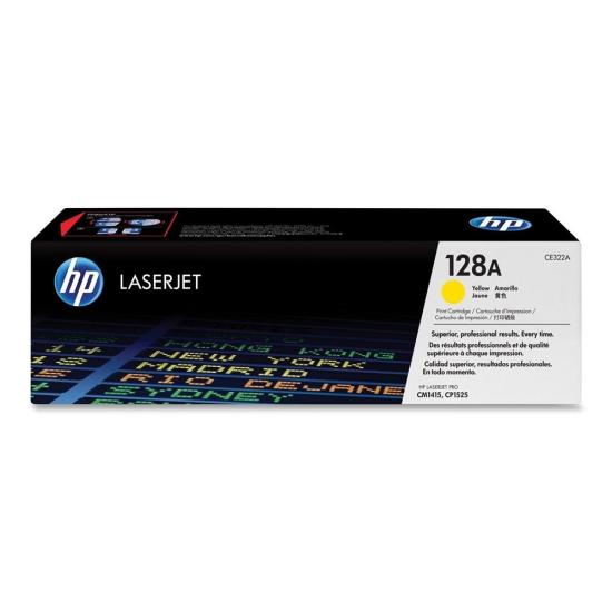 טונר למדפסת HP CE322A צהוב מקורי