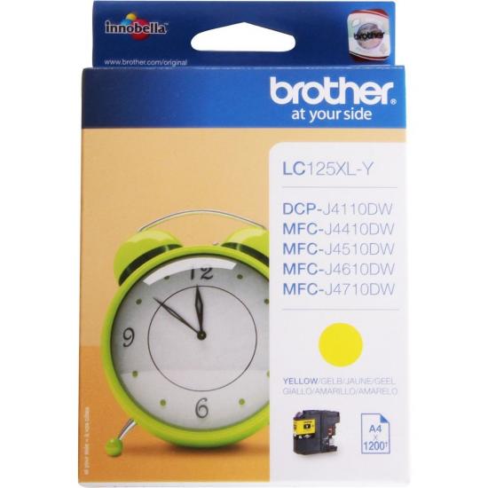 דיו מקורי Brother LC125XL-Y צהוב