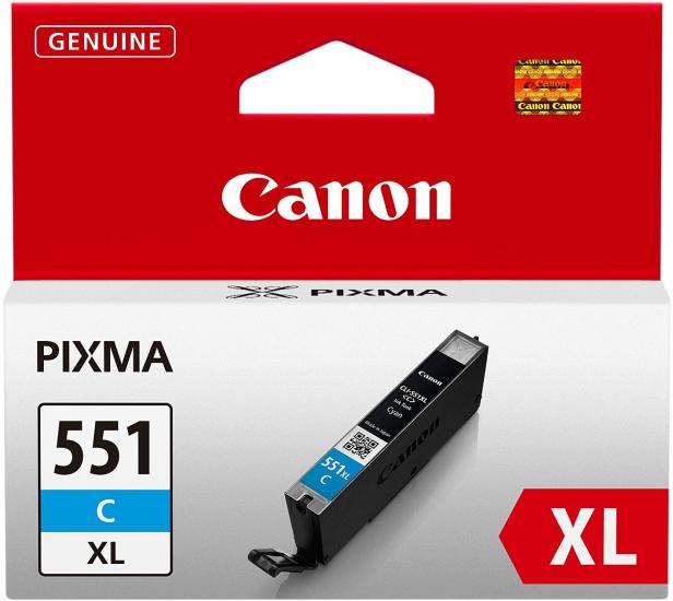 דיו למדפסת Canon CLI-551C XL כחול מקורי
