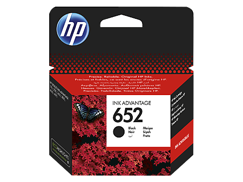 ראש דיו מקורי HP 652 שחור