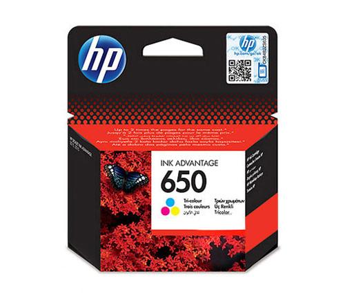 ראש דיו צבעוני מקורי HP 650