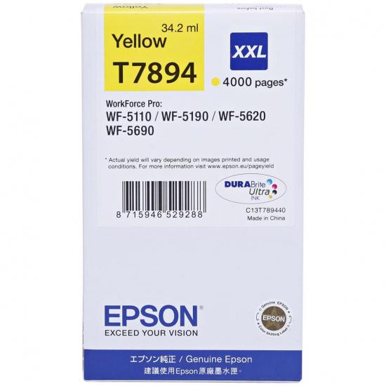 דיו למדפסת EPSON T7894 79XXL צהוב מקורי