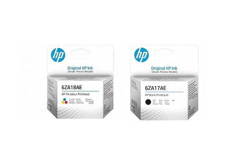 SMART TANK | זוג ראשי הדפסה מקוריים שחור HP 6ZA17AE צבעוני HP 6ZA18AE