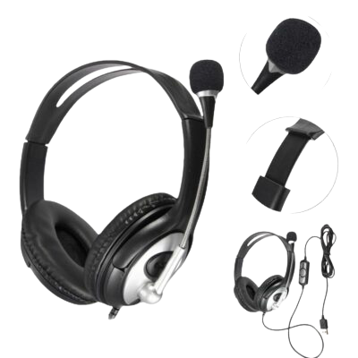 אוזניות קשת + מיקרופון חיבור USB דגם SY22